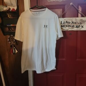 Under Armour White Short Sleeve Tees